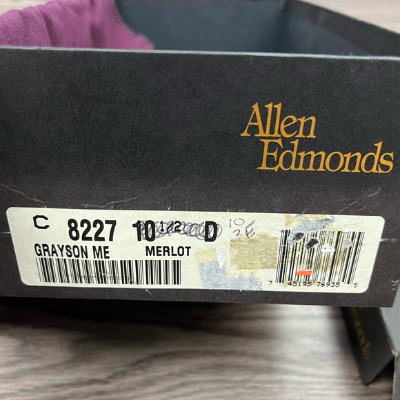 NEW Allen Edmonds Grayson Merlot Tassel Loafers 10 3E - Picture 7 of 11